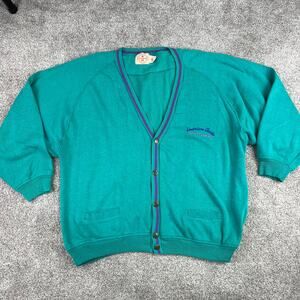 Vintage Chinawear American Classic teal sweatshirt cardigan size S